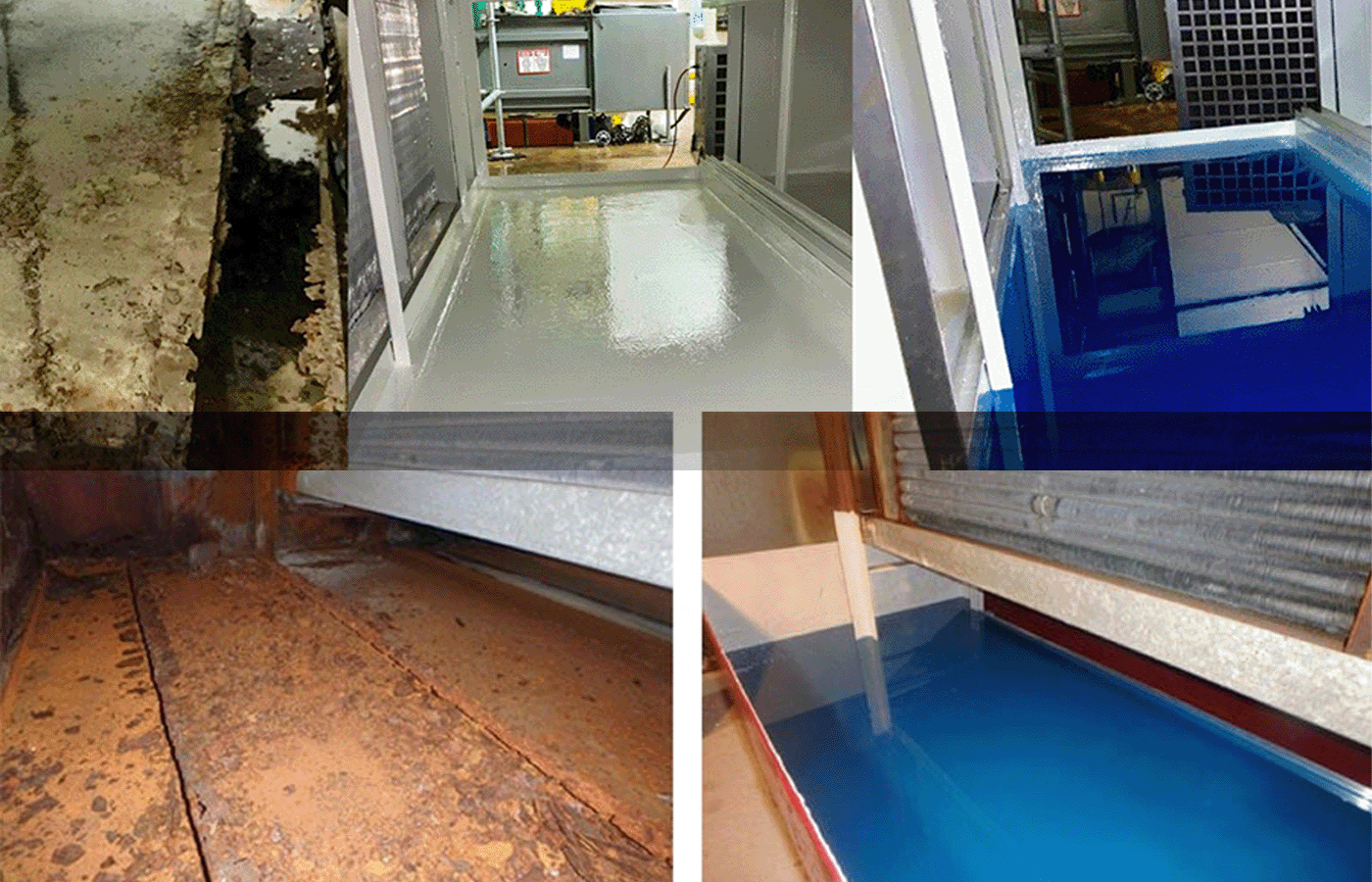 drain pan with Pancrete